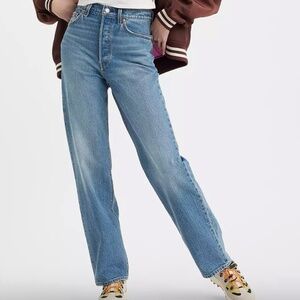 LEVI'S RIBCAGE FULL LENGTH JEAN - MEDIUM WASH